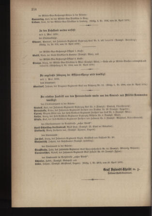 Kaiserlich-königliches Armee-Verordnungsblatt: Personal-Angelegenheiten 18780425 Seite: 70