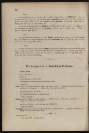 Kaiserlich-königliches Armee-Verordnungsblatt: Personal-Angelegenheiten 18780427 Seite: 2