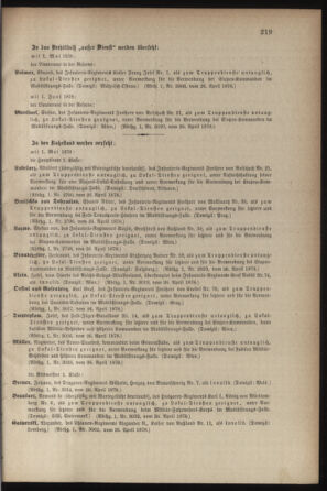 Kaiserlich-königliches Armee-Verordnungsblatt: Personal-Angelegenheiten 18780427 Seite: 5