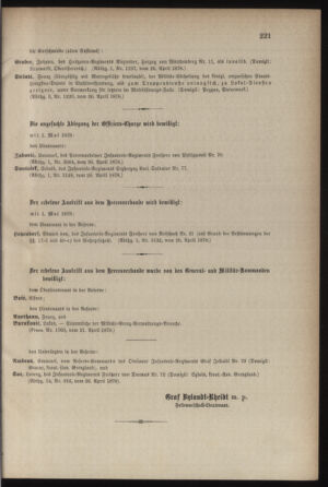 Kaiserlich-königliches Armee-Verordnungsblatt: Personal-Angelegenheiten 18780427 Seite: 7