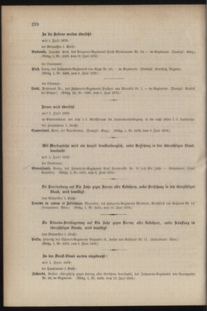 Kaiserlich-königliches Armee-Verordnungsblatt: Personal-Angelegenheiten 18780615 Seite: 6