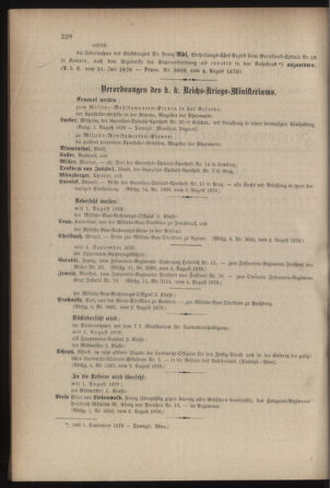 Kaiserlich-königliches Armee-Verordnungsblatt: Personal-Angelegenheiten 18780807 Seite: 2