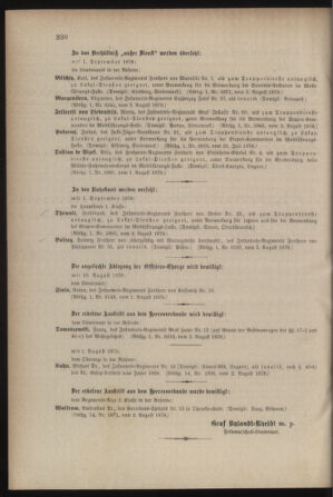 Kaiserlich-königliches Armee-Verordnungsblatt: Personal-Angelegenheiten 18780807 Seite: 4