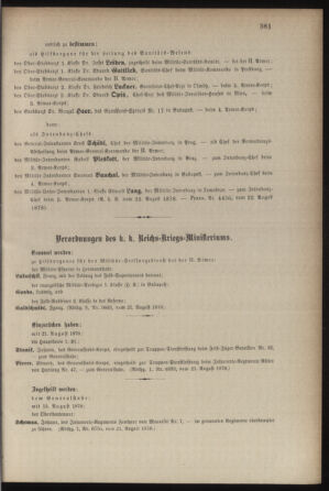 Kaiserlich-königliches Armee-Verordnungsblatt: Personal-Angelegenheiten 18780822 Seite: 7