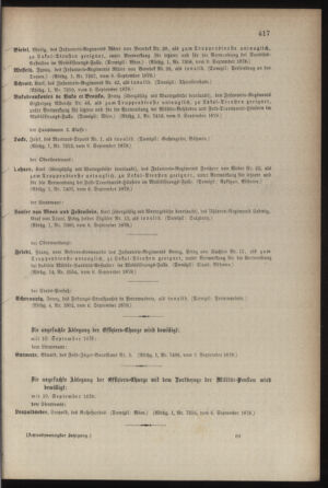 Kaiserlich-königliches Armee-Verordnungsblatt: Personal-Angelegenheiten 18780913 Seite: 9