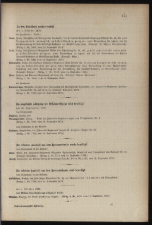 Kaiserlich-königliches Armee-Verordnungsblatt: Personal-Angelegenheiten 18780917 Seite: 57