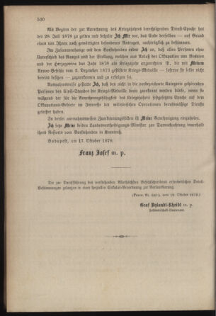 Kaiserlich-königliches Armee-Verordnungsblatt: Personal-Angelegenheiten 18781020 Seite: 2