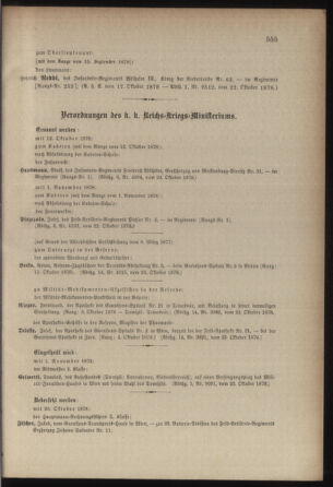 Kaiserlich-königliches Armee-Verordnungsblatt: Personal-Angelegenheiten 18781025 Seite: 3