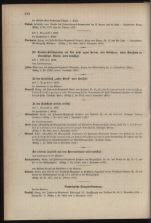 Kaiserlich-königliches Armee-Verordnungsblatt: Personal-Angelegenheiten 18781106 Seite: 4