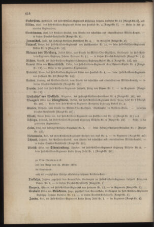 Kaiserlich-königliches Armee-Verordnungsblatt: Personal-Angelegenheiten 18781107 Seite: 26