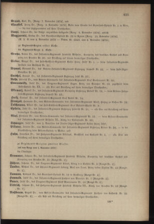 Kaiserlich-königliches Armee-Verordnungsblatt: Personal-Angelegenheiten 18781107 Seite: 43