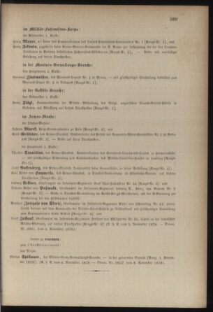 Kaiserlich-königliches Armee-Verordnungsblatt: Personal-Angelegenheiten 18781107 Seite: 7