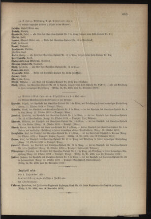 Kaiserlich-königliches Armee-Verordnungsblatt: Personal-Angelegenheiten 18781117 Seite: 3