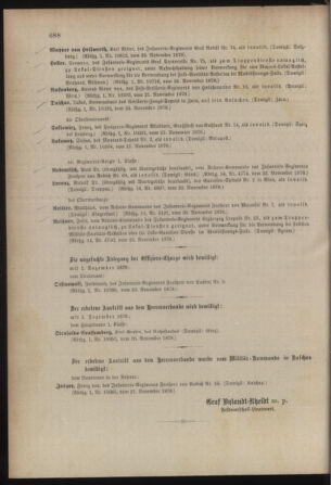 Kaiserlich-königliches Armee-Verordnungsblatt: Personal-Angelegenheiten 18781127 Seite: 12