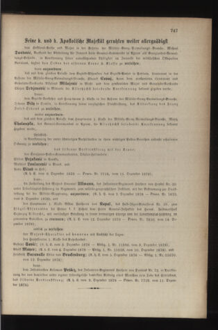 Kaiserlich-königliches Armee-Verordnungsblatt: Personal-Angelegenheiten 18781220 Seite: 7