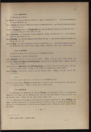 Kaiserlich-königliches Armee-Verordnungsblatt: Personal-Angelegenheiten 18790108 Seite: 3