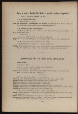 Kaiserlich-königliches Armee-Verordnungsblatt: Personal-Angelegenheiten 18790108 Seite: 4