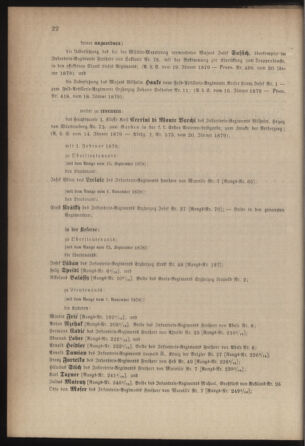 Kaiserlich-königliches Armee-Verordnungsblatt: Personal-Angelegenheiten 18790122 Seite: 2