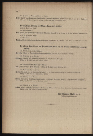 Kaiserlich-königliches Armee-Verordnungsblatt: Personal-Angelegenheiten 18790215 Seite: 6