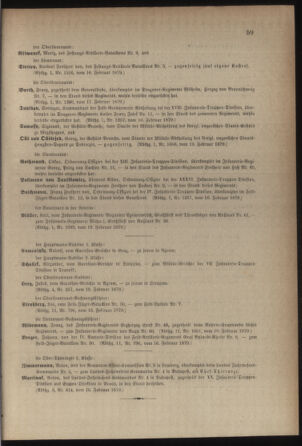 Kaiserlich-königliches Armee-Verordnungsblatt: Personal-Angelegenheiten 18790221 Seite: 5