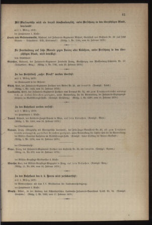 Kaiserlich-königliches Armee-Verordnungsblatt: Personal-Angelegenheiten 18790221 Seite: 7