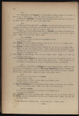 Kaiserlich-königliches Armee-Verordnungsblatt: Personal-Angelegenheiten 18790226 Seite: 2