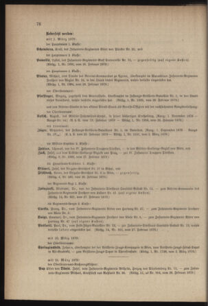 Kaiserlich-königliches Armee-Verordnungsblatt: Personal-Angelegenheiten 18790305 Seite: 6