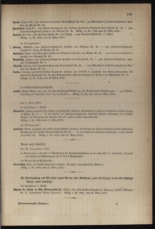 Kaiserlich-königliches Armee-Verordnungsblatt: Personal-Angelegenheiten 18790324 Seite: 5