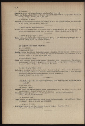 Kaiserlich-königliches Armee-Verordnungsblatt: Personal-Angelegenheiten 18790516 Seite: 6