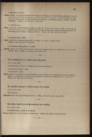 Kaiserlich-königliches Armee-Verordnungsblatt: Personal-Angelegenheiten 18790626 Seite: 7