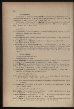 Kaiserlich-königliches Armee-Verordnungsblatt: Personal-Angelegenheiten 18790829 Seite: 2