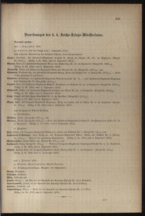 Kaiserlich-königliches Armee-Verordnungsblatt: Personal-Angelegenheiten 18790913 Seite: 3