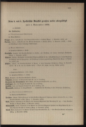 Kaiserlich-königliches Armee-Verordnungsblatt: Personal-Angelegenheiten 18791025 Seite: 59