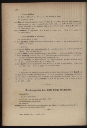 Kaiserlich-königliches Armee-Verordnungsblatt: Personal-Angelegenheiten 18791025 Seite: 78