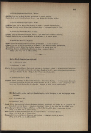 Kaiserlich-königliches Armee-Verordnungsblatt: Personal-Angelegenheiten 18791025 Seite: 89