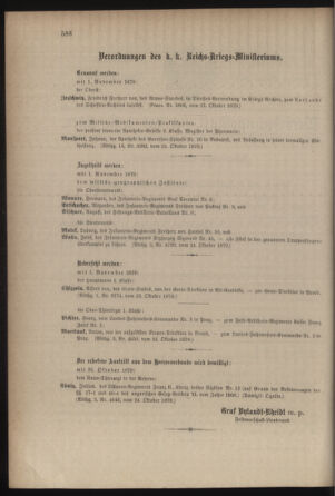 Kaiserlich-königliches Armee-Verordnungsblatt: Personal-Angelegenheiten 18791025 Seite: 94