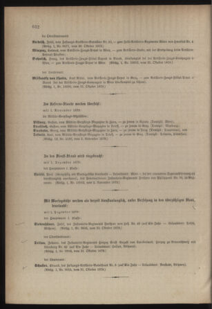 Kaiserlich-königliches Armee-Verordnungsblatt: Personal-Angelegenheiten 18791105 Seite: 18