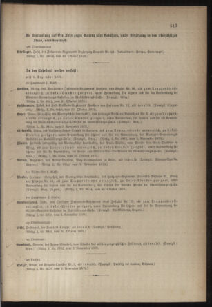 Kaiserlich-königliches Armee-Verordnungsblatt: Personal-Angelegenheiten 18791105 Seite: 19