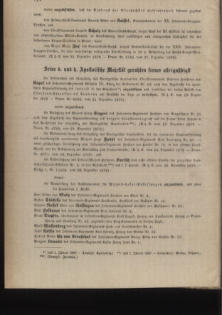 Kaiserlich-königliches Armee-Verordnungsblatt: Personal-Angelegenheiten 18791229 Seite: 2