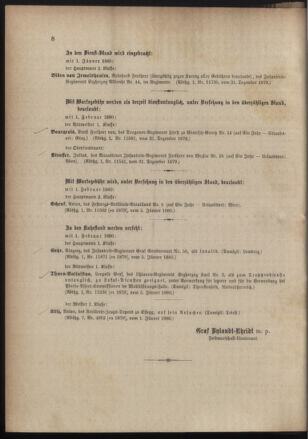 Kaiserlich-königliches Armee-Verordnungsblatt: Personal-Angelegenheiten 18800107 Seite: 4