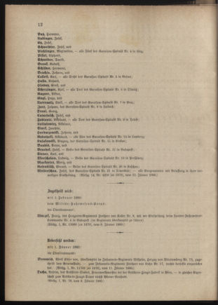 Kaiserlich-königliches Armee-Verordnungsblatt: Personal-Angelegenheiten 18800115 Seite: 4