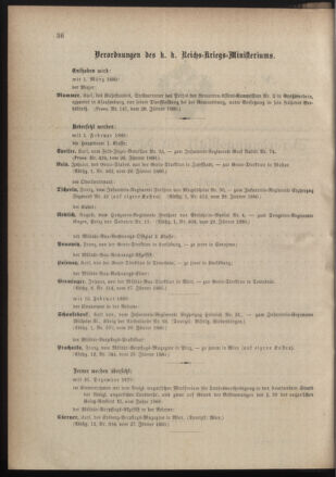 Kaiserlich-königliches Armee-Verordnungsblatt: Personal-Angelegenheiten 18800131 Seite: 2