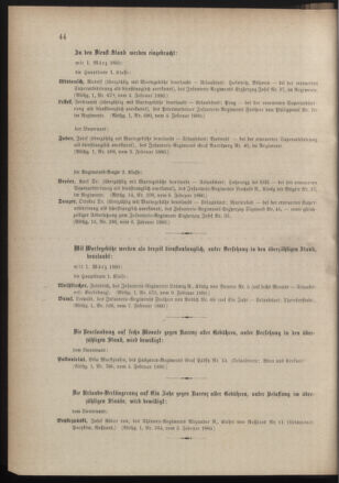 Kaiserlich-königliches Armee-Verordnungsblatt: Personal-Angelegenheiten 18800211 Seite: 6