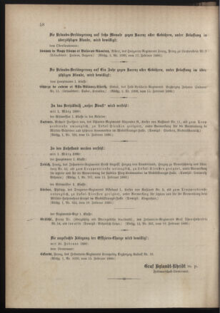 Kaiserlich-königliches Armee-Verordnungsblatt: Personal-Angelegenheiten 18800221 Seite: 8