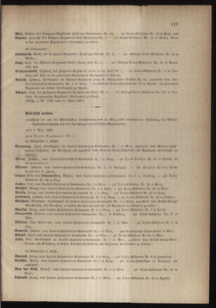 Kaiserlich-königliches Armee-Verordnungsblatt: Personal-Angelegenheiten 18800421 Seite: 7