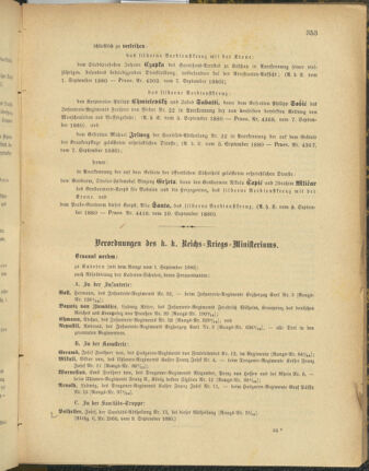 Kaiserlich-königliches Armee-Verordnungsblatt: Personal-Angelegenheiten 18800911 Seite: 3