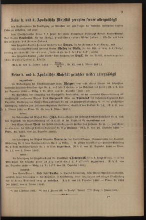 Kaiserlich-königliches Armee-Verordnungsblatt: Personal-Angelegenheiten 18810108 Seite: 3