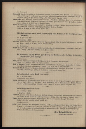 Kaiserlich-königliches Armee-Verordnungsblatt: Personal-Angelegenheiten 18810108 Seite: 6