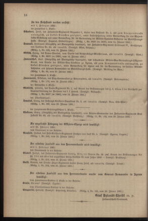 Kaiserlich-königliches Armee-Verordnungsblatt: Personal-Angelegenheiten 18810122 Seite: 6