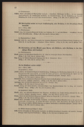 Kaiserlich-königliches Armee-Verordnungsblatt: Personal-Angelegenheiten 18810223 Seite: 6